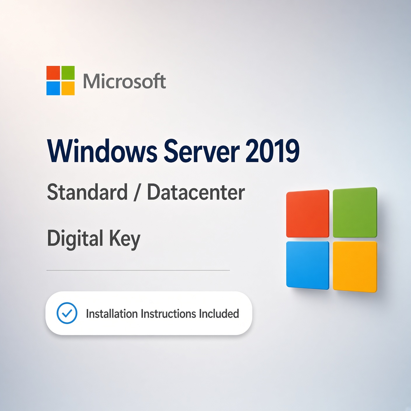 Windows Server 2019 Standard/Data Center Digital Key