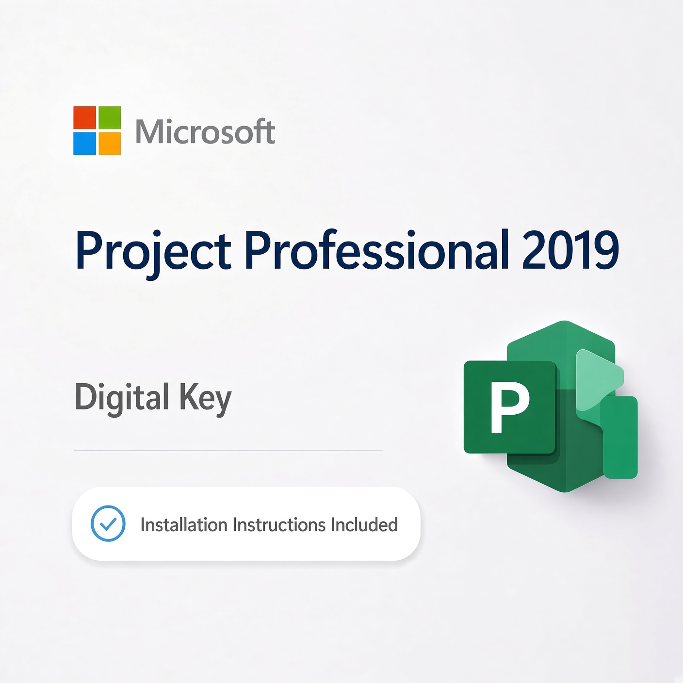 Project Professional 2019 Digital Key