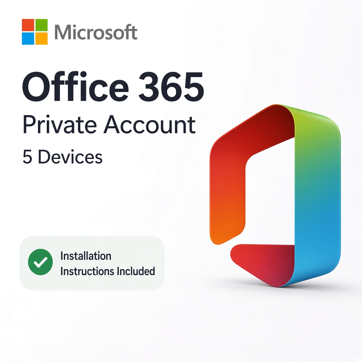 Office 365 Private Account | 5 Devices
