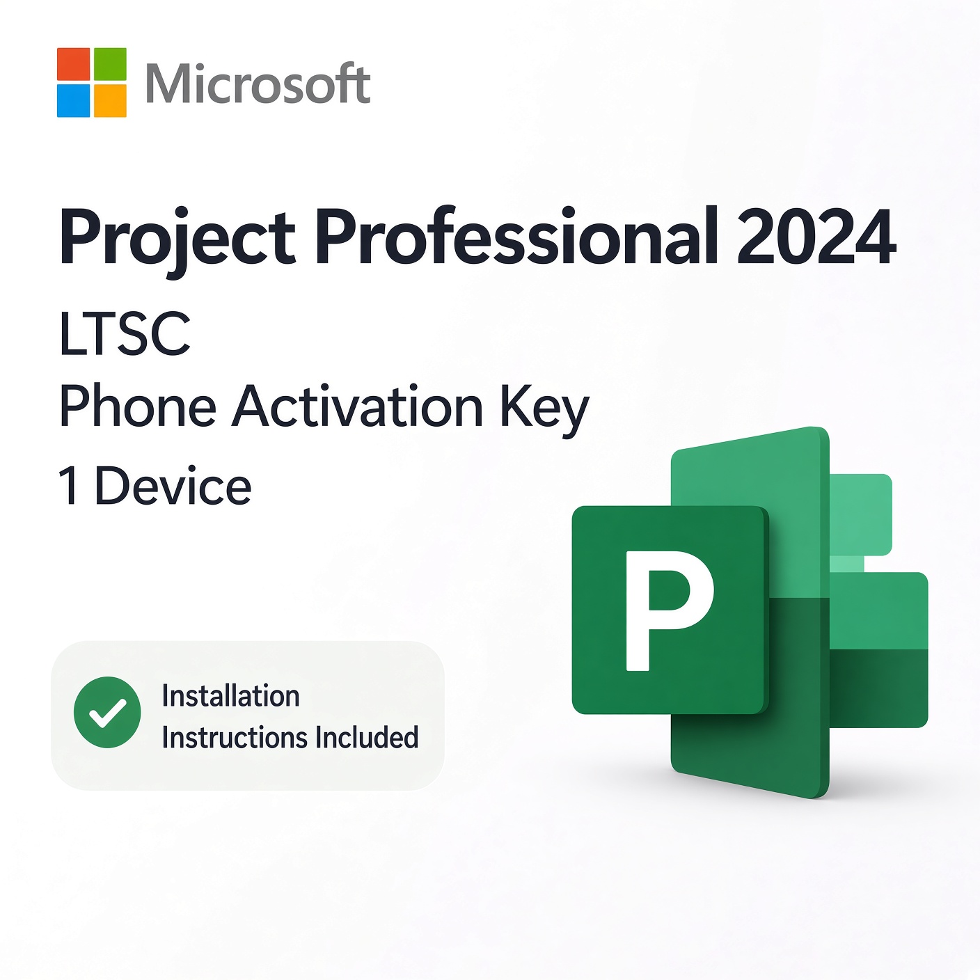 Project Professional 2024 LTSC | Phone Activation Key | 1 Device